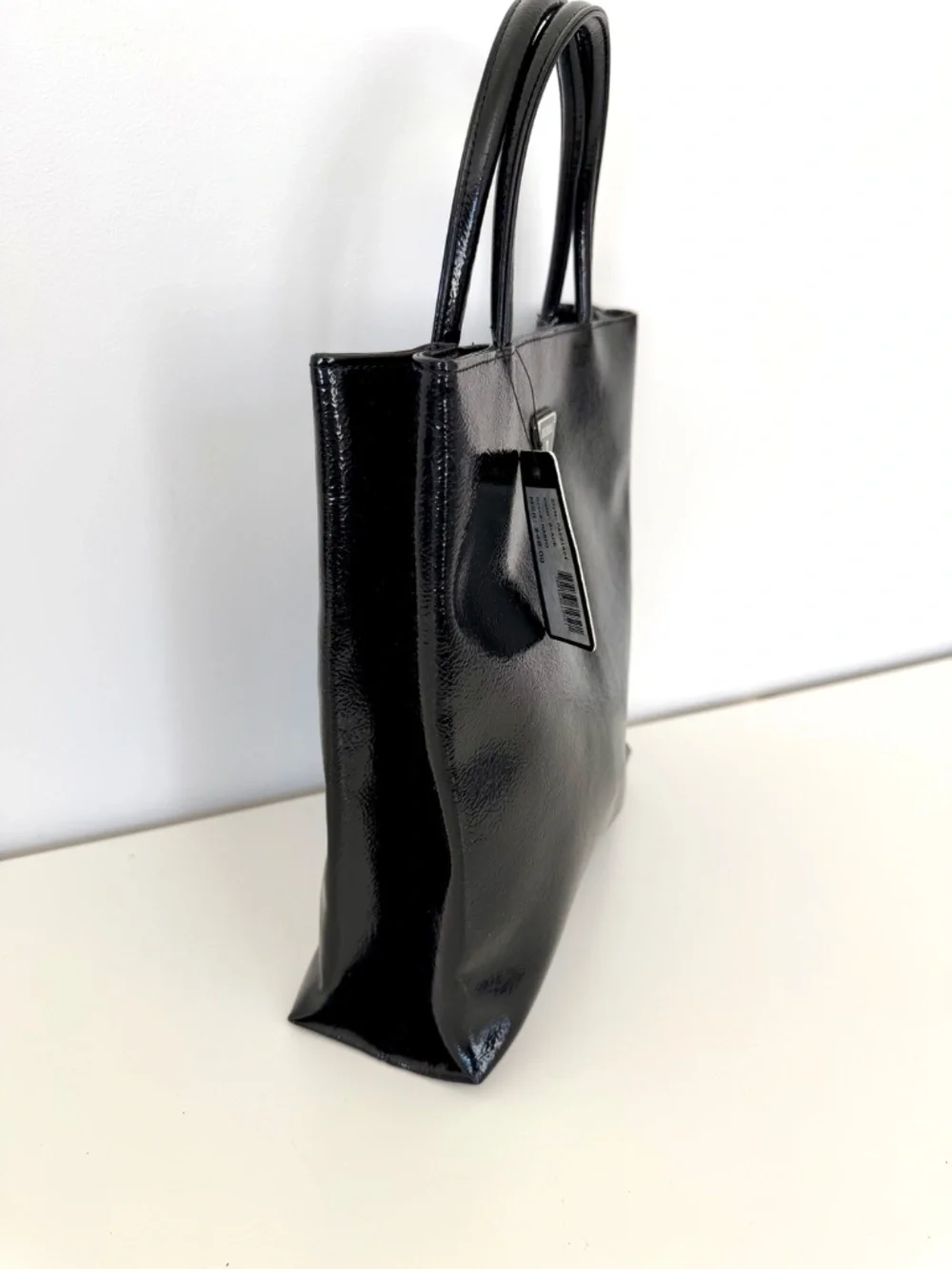 NWT GUESS HARPO VINTAGE Y2K handbag BAG WITH TEXTURED PATENT FAUX LEATHER